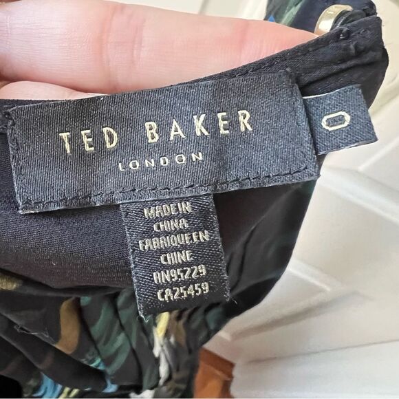 Ted Baker Loua Twilight Floral Fitted Dress 2 - Picture 4 of 7